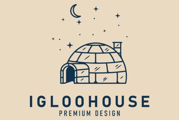 Download Igloo House Logo Line Art Icon Vector - Logo Collection