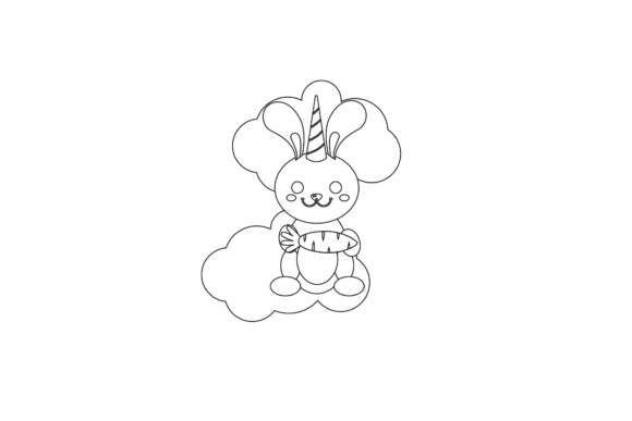 Download Unicorn Rabbit Icon Coloring Page - Rabbit icon Collection