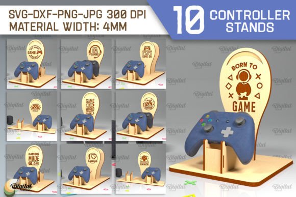 Download Controller Stands Laser Cut Bundle - Controller Collection